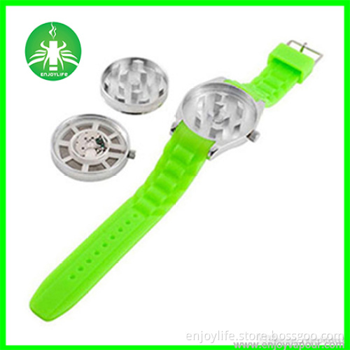 2015 High Quality 43mm Zinc Alloy Herb Grinder for Smoking, Colorful Watch Shape Grinder